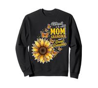 Blessed to Be Called Mom and Grandma Tournesol Leopard Mom Sweatshirt