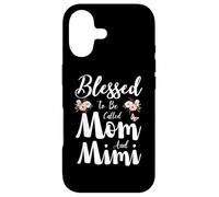 Blessed to Be Called Mom and Mimi Floral Cute Mother's Day Coque pour iPhone 17