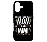 Blessed to Be Called Mom and Mimi Floral Cute Mother's Day Coque pour iPhone 17