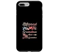 Blessed to Be Called Mom Grandma and Great Grandma Coque pour iPhone 7 Plus/8 Plus