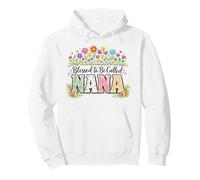 Blessed to Be Called Nana Floral Fête des Mères Sweat à Capuche
