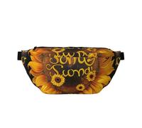 Blessed to Be Called Nana Sac banane réglable léger avec imprimé tournesol pour la marche, le cyclisme, la randonnée, les voyages, Noir , Taille unique, Sac à dos décontracté