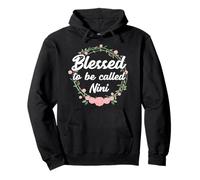 Blessed to Be Called Nini Grandma Mother's Day Sweat à Capuche