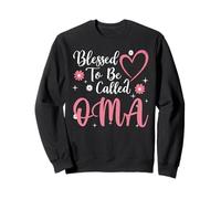 Blessed to Be Called OMA Flower Heart Cute Mother's Day Sweatshirt