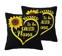 Blessed To Be Called Sunflower Taie d'oreiller 2 pièces imitation lin, épaisse et élégante, vous offrant la relaxation la plus paisible
