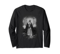 Blessed Virgin Mary Holding Baby Jesus T-Shirt Manche Longue
