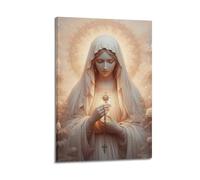 Blessed Virgin Mary Mother of Jésus Poster mural sur toile, peinture, art, chambre à coucher, salon, bureau, peinture, décoration moderne, impression photo, 20 x 30 cm