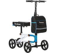 BlessReach Economy Knee Scooter Support de genou orientable pour blessures aux pieds Alternative compacte avec double système de freinage