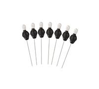 BLESSUME 7pcs Poupée vaudou Aiguilles Ritual Pins Skull Top Funny Gift (Noir)