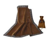 BLESSUME Autel Wicca Tarot Nappe avec Un poinçon (Jaune)