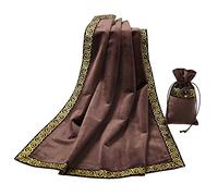 BLESSUME Autel Wicca Tarot Nappe avec Un poinçon, One Size (Café 1)