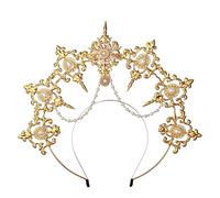 BLESSUME Bandeau, auréole, couronne pour femme, accessoire d'Halloween de la déesse Marie, 1 Count (Pack of 1)