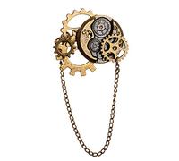 BLESSUME Broche Vintage Alliage Rétro Steampunk Broche Victorienne