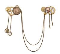BLESSUME Broche Vintage Alliage Rétro Steampunk Broche Victorienne (A)