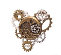 BLESSUME Broche Vintage Alliage Rétro Steampunk Broche Victorienne (N)