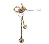 BLESSUME Broche Vintage Alliage Rétro Steampunk Broche Victorienne (T)