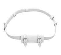 BLESSUME Ceinture de chevalier médiéval avec épée grenouille étui rapière porte-fourreau 1pc (Blanc 1)