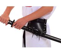 BLESSUME Ceinture de Chevalier médiéval avec épée Grenouille étui rapière Porte-Fourreau 1pc (Noir 2)