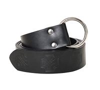BLESSUME Ceinture médiévale en cuir synthétique pour reconstitution viking, 165 cm Noir, taille unique