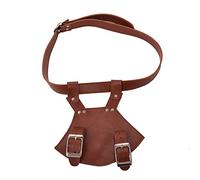 BLESSUME Ceinture Porte-épée Médiévale Rapière Ceinture porte-Grenouille à Laçage Croisé, Marron