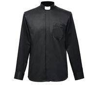 BLESSUME Chemise Prêtre Clergé Hommes Clerge Col Tab (S)