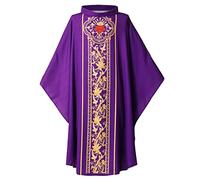 BLESSUME Clergé Église pasteur foire robe célébrants robe costume One Size (violet)
