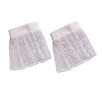 BLESSUME Dentelle Manchettes Médiéval Costume, Gros Blanc Menottes