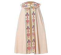 BLESSUME Église Catholique Chape Prêtre Costume imprimé de la cape du clergé (Beige,L)