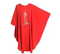 BLESSUME Église Prêtre Chasuble Blé Oiseau Brodé Vêtements (Style#3)