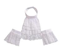 BLESSUME Ensemble de manchettes jabot en dentelle coloniale pour costume, One Size, Polyester, Sans pierre précieuse