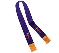 BLESSUME Étole de pasteur de communion pour confessionnal, prêtre, visite, église, Violet 7, taille unique