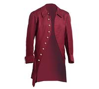 BLESSUME Hommes Colonial Costume Manteau (Rouge, L)