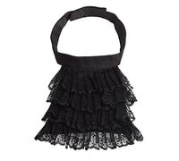BLESSUME Jabot Dentelle Victorien Médiéval Costume, Peu Noir Jabot