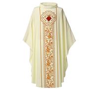 BLESSUME Klerus Costume de pasteur, d'église, de foire, de célébrant (beige)