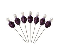 BLESSUME Lot de 7 bougies Vaudou - Aiguilles rituelles - Crâne - Violet
