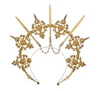 BLESSUME Mary Halo Couronne Headband Goddess Gold Women Costume Headpiece(Or 10)
