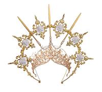 BLESSUME Mary Halo Couronne Headband Goddess Gold Women Costume Headpiece(Or 15)