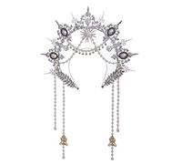 BLESSUME Mary Halo Headband Couronne Goddess Women Halloween Costume Headpiece (Argent 7)