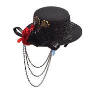 BLESSUME Mini Chapeau Steampunk Pince à Cheveux Gothique Femmes Cosplay Accessoires de tête 1pc