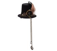 BLESSUME Mini Chapeau Steampunk Pince à Cheveux Gothique pour Femmes Accessoires Cosplay 1pc (E)