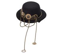 BLESSUME Mini Pince à Cheveux Victorienne Steampunk pour Femme Chapeau de fête Danse Cocktail (O)