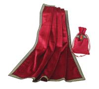 BLESSUME Nappe de cartes de tarot d'autel avec sac de tarot, velours Wicca de divination Nappe