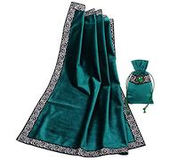 BLESSUME Nappe de Tarot avec Sac Nappe d'autel Wicca carrée en Velours