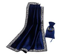 BLESSUME Nappe de Tarot avec Sac Nappe d'autel Wicca carrée en Velours