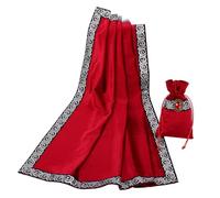BLESSUME Nappe de Tarot avec Sac Nappe d'autel Wicca carrée en Velours