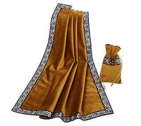 BLESSUME Nappe de Tarot avec Sac Nappe d'autel Wicca carrée en Velours