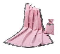 BLESSUME Nappe de Tarot avec Sac Nappe d'autel Wicca carrée en Velours, Taille Unique (Rose)