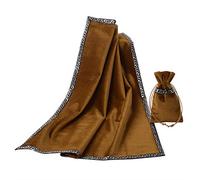 BLESSUME Nappe de Tarot carrée en Velours avec Pochette de Tarot 62 x 62 cm