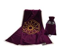 BLESSUME Nappe pour carte de tarot d'autel avec sac de tarot Divination Wicca Velvet (violet 3)