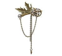 BLESSUME Pince à cheveux vintage steampunk punk gothique couvre-chefs, doré, 1 Count (Pack of 1)